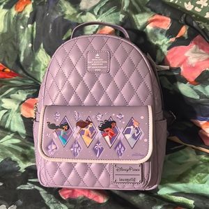 Loungefly Disney Princess Marathon 2023 Jasmine Belle Moana Cinderella Backpack